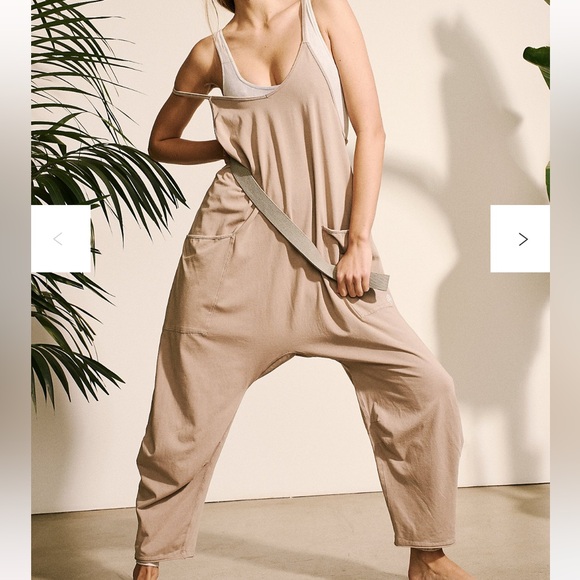 Free People Pants - Free people hot shot onesie - mocha latte